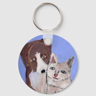 Hund und schlüsselanhänger