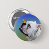 Hund und Schmetterling Button (Vorne & Hinten)
