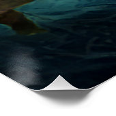 Hund und Schmetterling Poster (Ecke)