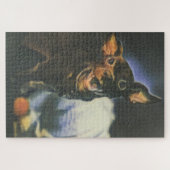 Hund und sein Spielzeugpuzzle Puzzle (Horizontal)