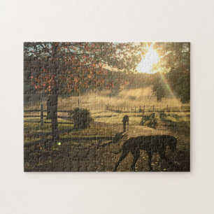Hund und Sonnenschein Puzzle