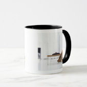 Hund und Tabelle Tasse (VorderseiteRechts)
