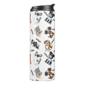 Hund und Woof Design-Thermalbecher Thermosbecher (Nach links gedreht)