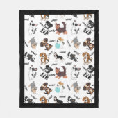 Hund und Wuff   Fleecedecke (Vorderseite)