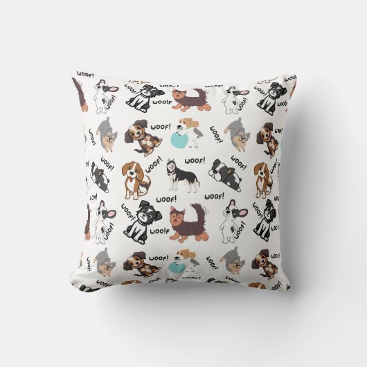 Hund und Wuff Kissen (Vorderseite)