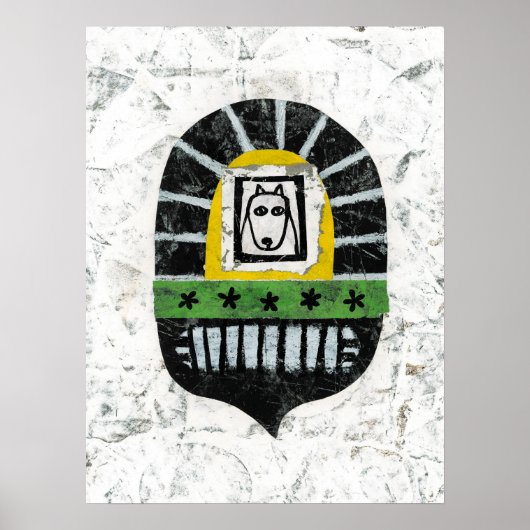 Hund unter der Bridge Poster Wall Art (Vorne)