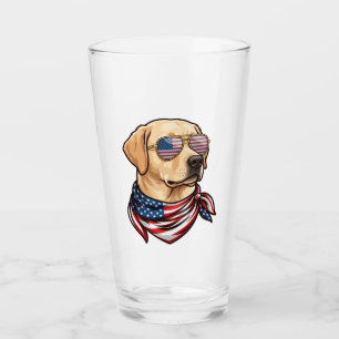 Hund Usa-Flagge Sonnenbrille Bandana Glas