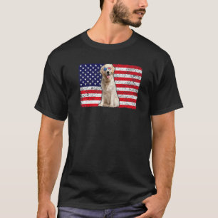 Hund Usa Hundebesitzer Usa Golden Retriever Usa F T-Shirt