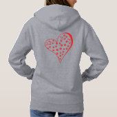 Hund Valentine - Du bist mein Valentin | Hoodie (Rückseite)