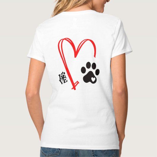 Hund Valentine - Freie Küsse enthält definitiv | T-Shirt (Rückseite)