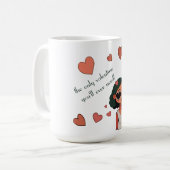 Hund Valentine Kaffeetasse (Vorderseite Links)