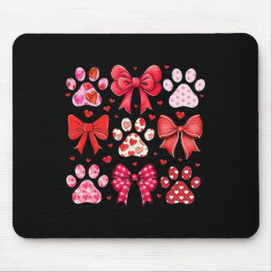 Hund Valentine Kokette Hunde-Mama Hunde-Pfotenabdr Mousepad