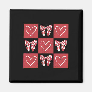 Hund Valentine Kokette Schleife Hund Pfote Herz Va Magnet