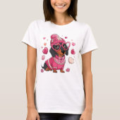 Hund Valentine T-Shirt (Vorderseite)