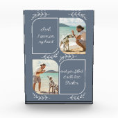 Hund Vater 2 Vertikales Foto Liebende Worte Person (Vorderseite)