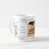 Hund Vater 3 Vertikales Foto Liebende Worte botani Kaffeetasse (Vorderseite Links)