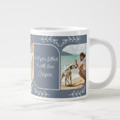 Hund Vater 3 Vertikales Foto Liebende Worte Person Jumbo-Tasse (Rechts)