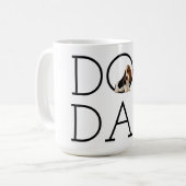 Hund Vater Basset Hound Kaffeetasse (Vorderseite Links)