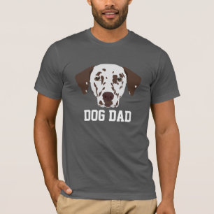 Hund Vater Braun-Gepunktet Dalmatiner Vatertag T-Shirt