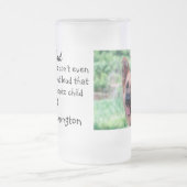 Hund Vater Custom Funny Foto Mattglas Bierglas (Mittel)