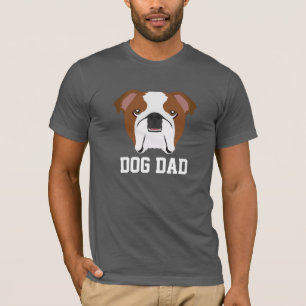 Hund Vater Englisch Bulldog Vatertag T-Shirt