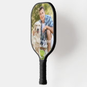 Hund Vater Foto Pickleball Paddle (Links)
