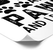 Hund Vater Funny ich habe zwei Titel Vater und Paw Poster (Ecke)