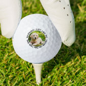 Hund Vater Funny No Reception Warnung Custom Foto Golfball