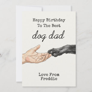 Hund Vater Geburtstag   Benutzerdefinierter Geburt Einladung