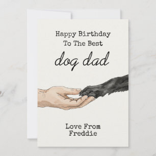Hund Vater Geburtstag   Funny Dog Lover Geschenk f Einladung