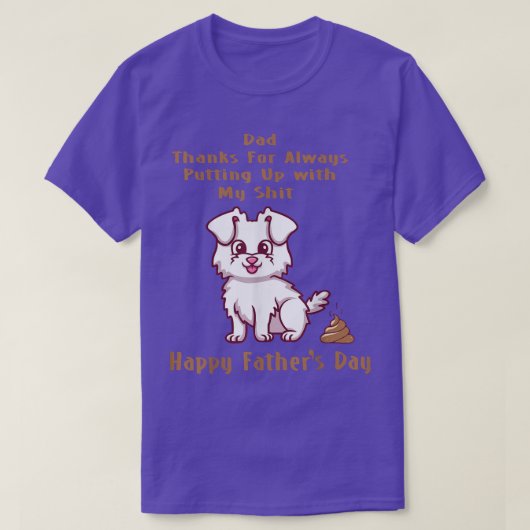 Hund Vater Happy Fathers Day Funny Puppy Lover Pap T-Shirt (Design vorne)