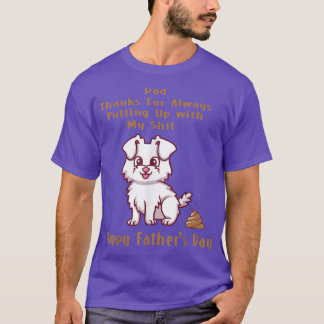 Hund Vater Happy Fathers Day Funny Puppy Lover Pap T-Shirt