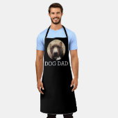 Hund Vater Haustier Foto Schwarze GRILLEN Schürze (Getragen)