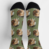Hund Vater Haustier Foto Socken (Oben)