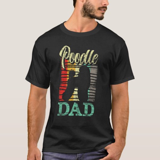 Hund Vater Poodle T-Shirt (Vorderseite)