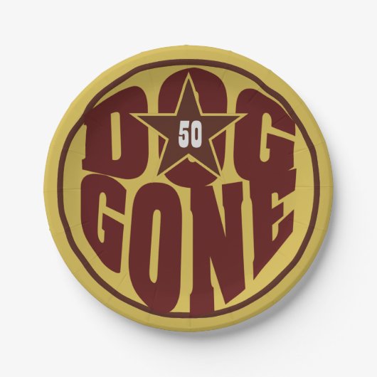 Hund verschwand alte Teller (Vorderseite)