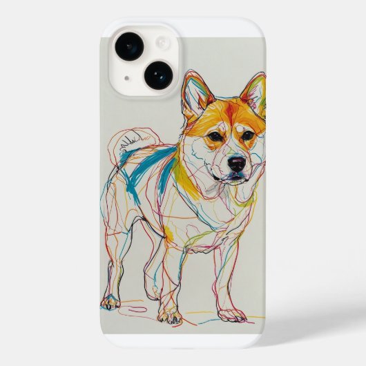 Hund, viele Farben Case-Mate iPhone Hülle (Rückseite)