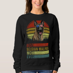 Hund Vintag Beste belgische Malinois Mama je Mutte Sweatshirt