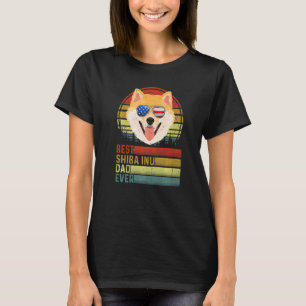 Hund Vintag bester Shiba Inu Vater je Vater Tag Ju T-Shirt