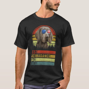 Hund Vintag bester Weimaraner Vater je Vater Tag P T-Shirt