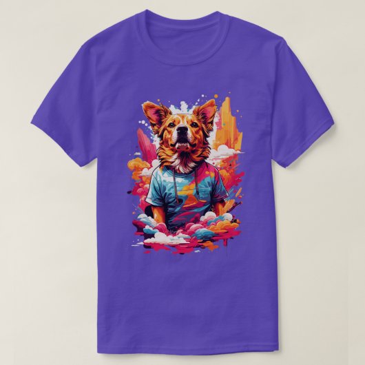 Hund Vintag T-Shirt (Design vorne)