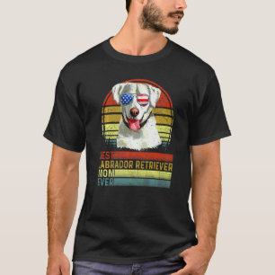 Hund Vintage Beste Labrador Retriever Mutter überh T-Shirt