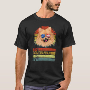 Hund Vintage Beste Pomeranian-Mutter Aller Zeiten T-Shirt