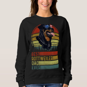 Hund Vintage Bester Rottweiler Vater Aller Tag Vat Sweatshirt
