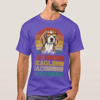 Hund Vintager bester Beagle Vater je Vatertag Welp T-Shirt