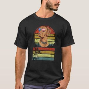 Hund Vintager bester Vizsla Vater je Vater Tag Wel T-Shirt