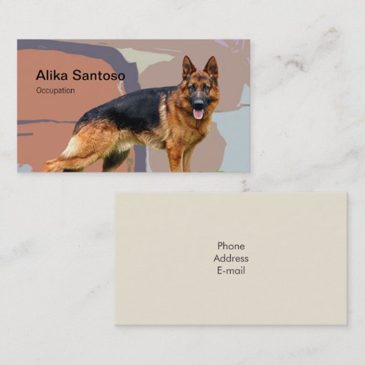 Hund Visitenkarte (Vorne/Hinten)