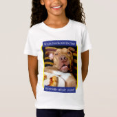 Hund voller Pizza T-Shirt (Vorderseite)
