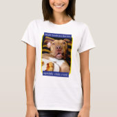 Hund voller Pizza T-Shirt (Vorderseite)