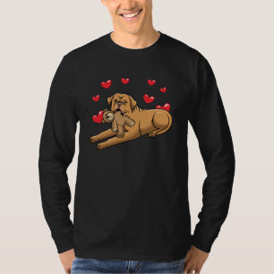 Hund von Bordeaux mit ausgestopften Tieren T-Shirt